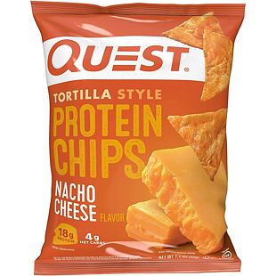 Quest proteinové tortillové chipsy s příchutí sýru 32 g