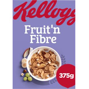 Kellogg's All-Bran Fruit'n Fibre celozrnné cereálie se sušeným ovocem 375 g
