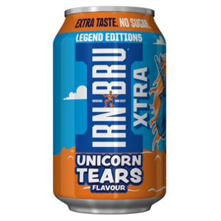 Irn-Bru Xtra Unicorn Tears sycený nápoj bez cukru s mystery příchutí 330 ml