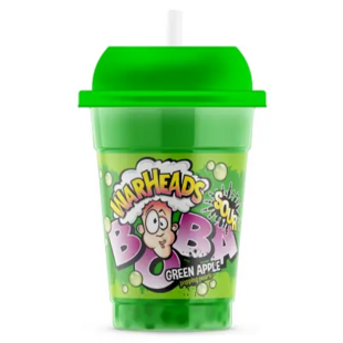 Warheads nápoj s boba kuličkami s příchutí zeleného jablka 400 ml