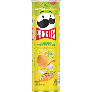 Pringles bramborové chipsy s příchutí kořeněné mexické kukuřice 158 g