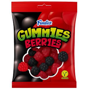 Fundiez žvýkací bonbony s příchutí bobulových plodů 160 g