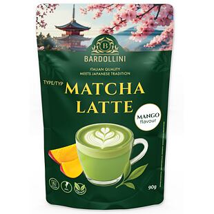Bardollini instantní mléčný nápoj matcha Latté s příchutí manga 90 g