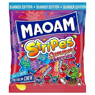 MAOAM žvýkací pásky s příchutí letního ovoce 140 g PM