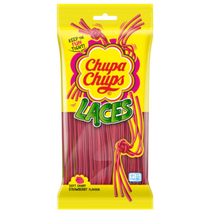 Chupa Chups kyselé pásky s jahodovými příchutěmi 90 g
