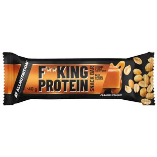 F**KING Delicious Protein Bar karamell ízű és mogyoró darabkákkal tejcsokoládéban 40 g