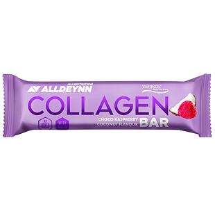 Alldeynn Kollagén kókusz szelet tejcsokoládéval és fagyasztva szárított málnával 40 g