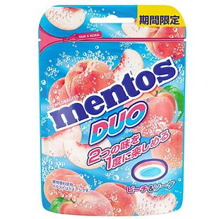 Mentos žvýkací bonbony s příchutí broskvové limonády 45 g