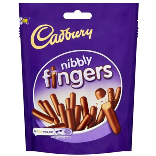 Cadbury Fingers mini sušenky s polevou z mléčné čokolády 125 g