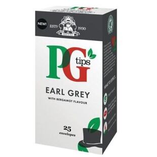 PG Tips Earl Grey černý čaj s příchutí bergamotu 25 ks 57 g