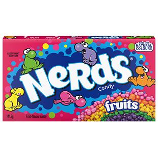 Nerds Fruits Dražé s ovocnou příchutí 141,7 g celé balení 12 ks