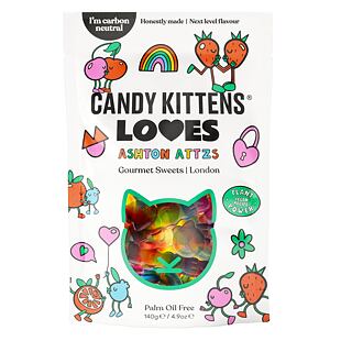 Candy Kittens Loves žvýkací bonbonky s ovocnými příchutěmi 140 g