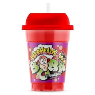 Warheads nápoj s boba kuličkami s příchutí jahody 400 ml