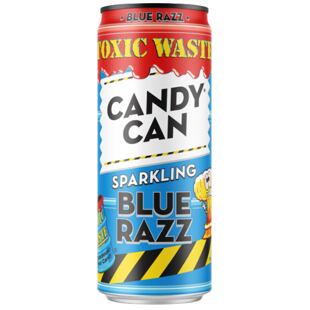 Candy Can x Toxic Waste Blue Razz sycená limonáda s příchutí modré maliny 330 ml