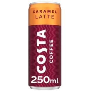 Costa Coffee ledové latté s příchutí karamelu 250 ml