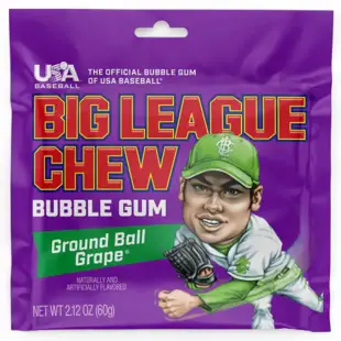 Big League Chew trhaná žvýkačka s příchutí hroznů 60 g