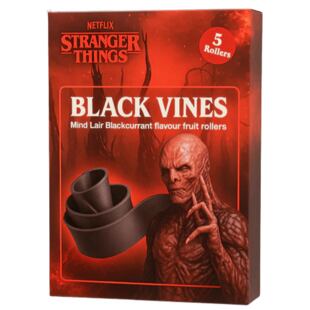 Stranger Things Fruit Roll Up měkké pásky s příchutí černého rybízu 60 g