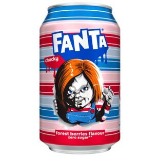Fanta Chucky's Punch sycený nápoj s příchutí lesního ovoce bez cukru GB 330 ml