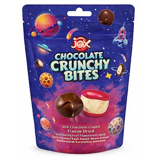 JOX mrazem sušené bonbóny v polevě z mléčné čokolády 50 g
