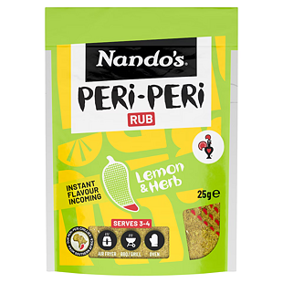 Nando's Peri-Peri kořenící směs s příchutí citronu s chilli papričkami 25 g