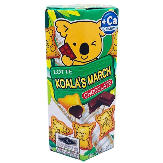 Lotte Koala's March keksz csokoládé ízű töltelékkel 37 g