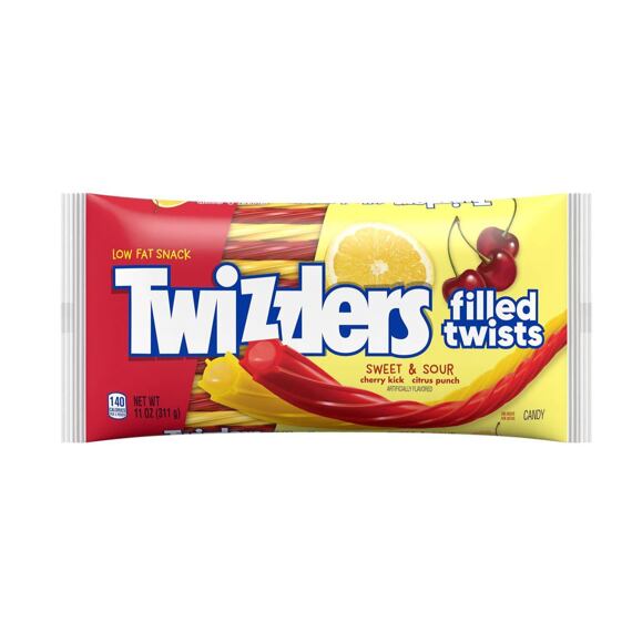 Twizzlers ovocné pendreky plněné kyselou hmotou 311 g
