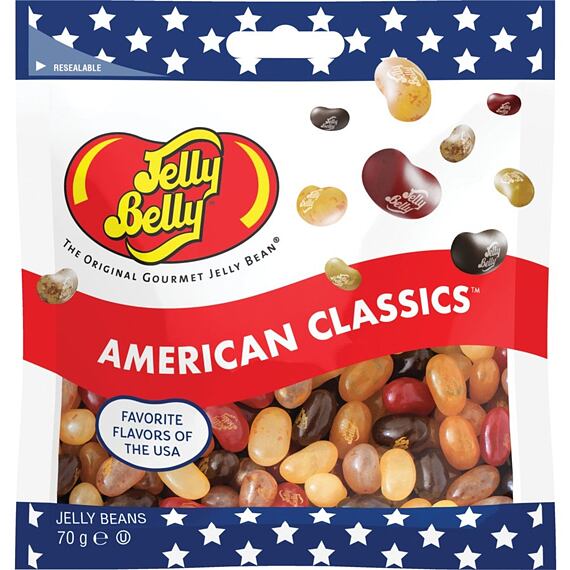 Jelly Belly žvýkací fazolky s příchutí amerických klasik 70 g