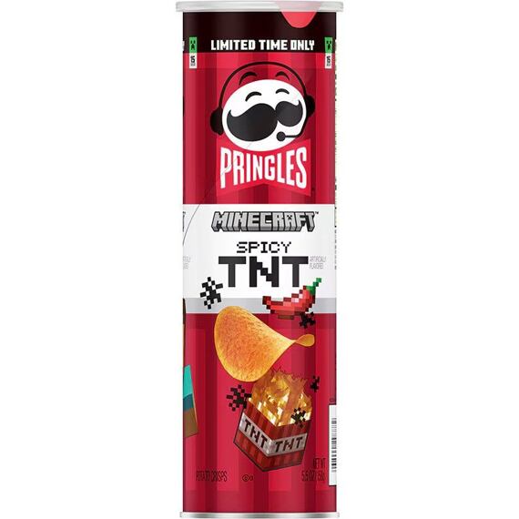 Pringles Minecraft pálivé chipsy s příchutí chilli papriček 156 g