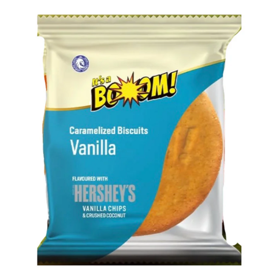 It's a Boom! x Hershey's Cookie s kousky bílé čokolády s příchutí vanilky a kokosu 22 g
