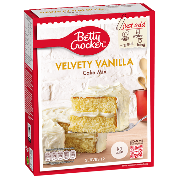 Betty Crocker směs na přípravu dortu s vanilkovou příchutí 425 g