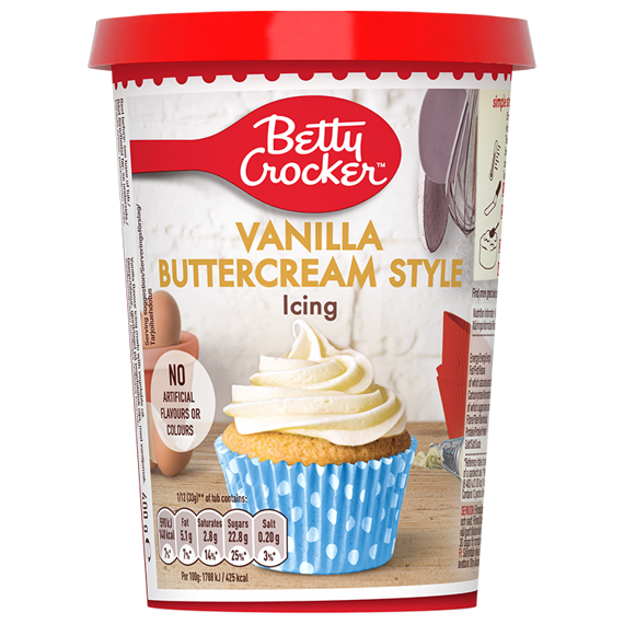 Betty Crocker poleva s příchutí másla a vanilky 400 g