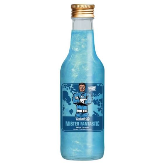 Marvel The Fantastic Four Mister třpytivý nápoj s příchutí hroznu se sladidly  330 ml