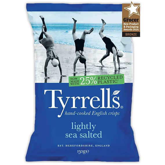 Tyrrells jemně solené chipsy 150 g