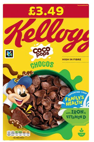 Kellogg's Coco Pops kakaové pšeničné cereálie 430 g PM