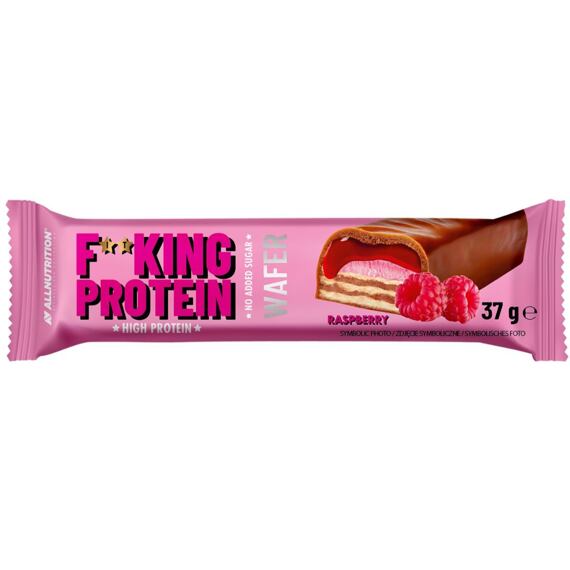 F**KING Delicious proteinová sušenka s náplní s příchutí malin 37 g