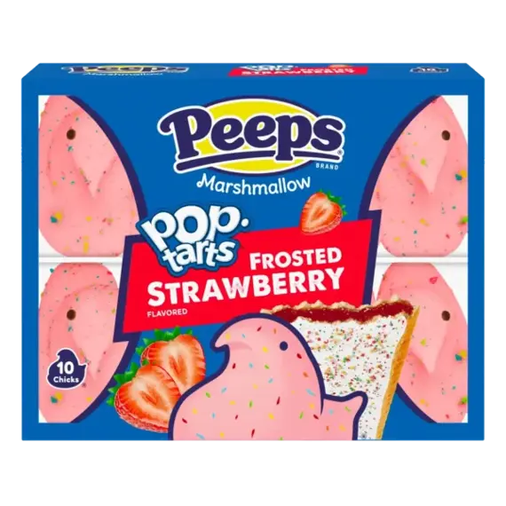 Peeps marshmallows ve tvaru kuřátek s příchutí jahodových Pop Tarts 42 g