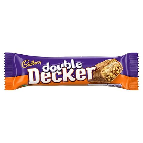 Cadbury Double Decker tyčinka s nugátem, křupinkami a cereáliemi 54,5 g