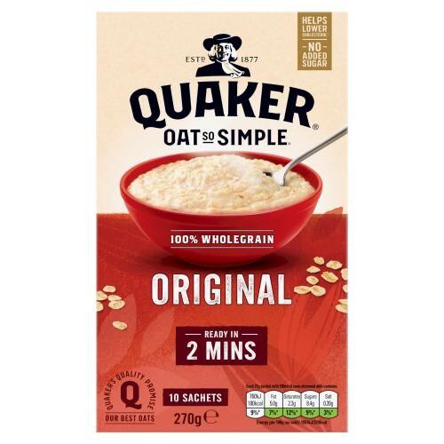 Quaker Oat So Simple ovesná kaše 10 x 27 g