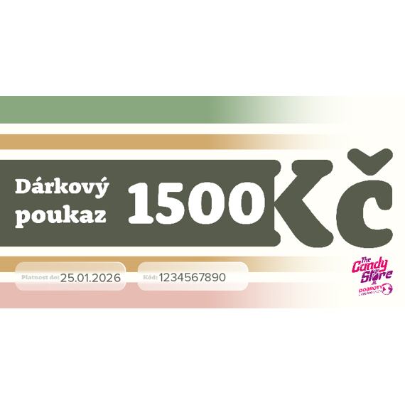 Dárkový Poukaz 1500 Kč - online
