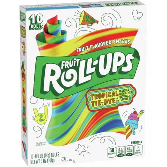 Fruit Roll-Ups měkké pásky s příchutí tropického ovoce 141 g