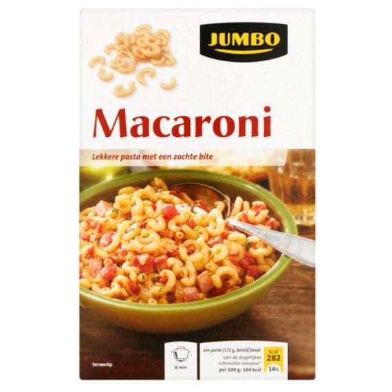 Jumbo celozrnné makarony 500 g