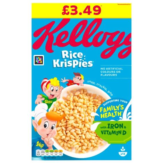 Kellogg's Rice Krispies rýžové cereálie 430 g PM