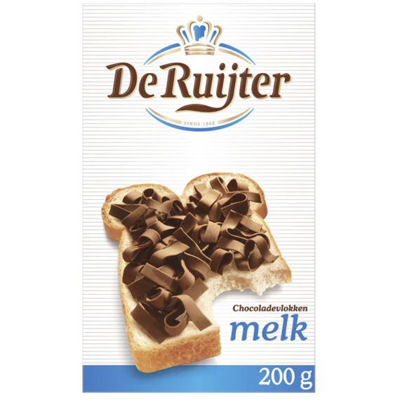De Ruijter cukrové vločky z mléčné čokolády 200 g