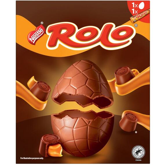 Nestlé Rolo csokoládétojás cukorka és karamell töltelékkel 202 g