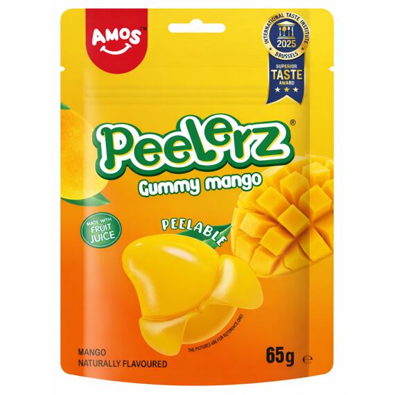 Amos Peelerz želé bonbóny s příchutí manga 65 g
