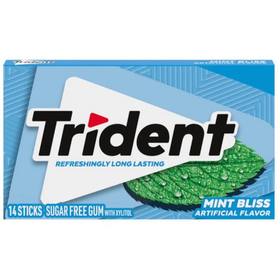 Trident žvýkačky bez cukru s mátovou příchutí 31 g