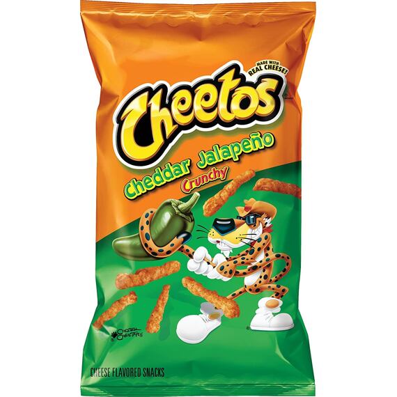 Cheetos Crunchy pálivé křupky s příchutí čedaru a jalapeňo 226,8 g