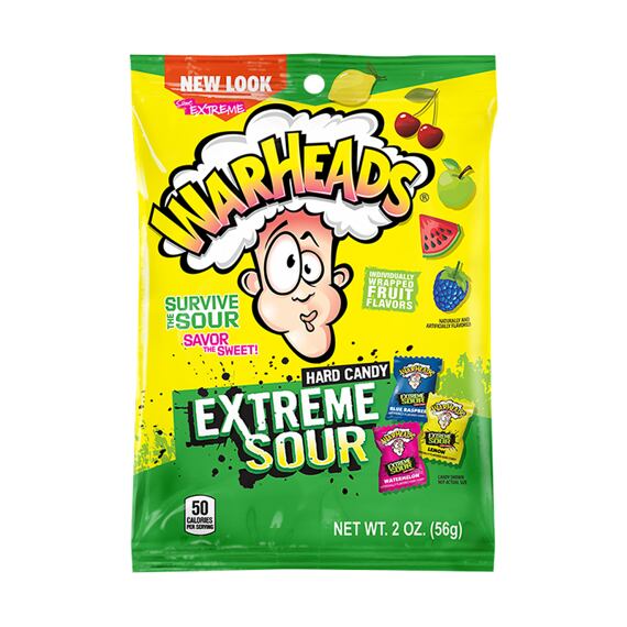 Warheads kyselé bonbonky s ovocnými příchutěmi 56 g