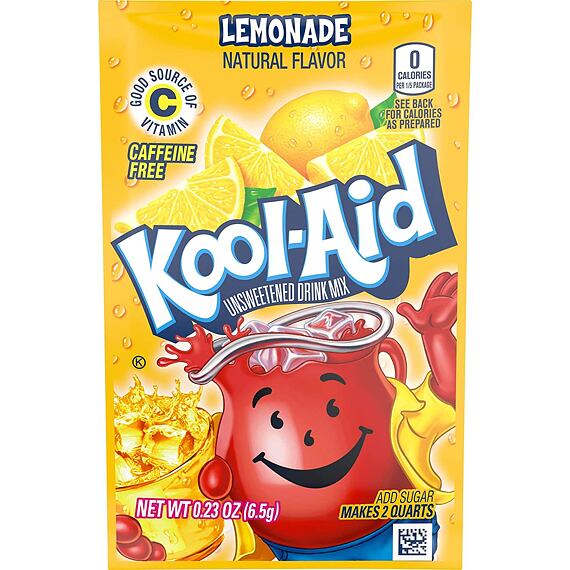 Kool Aid nápoj v prášku s příchutí citronu 6,5 g