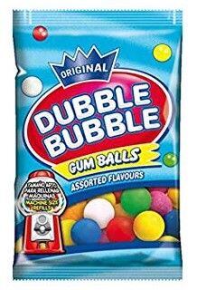 Dubble Bubble kulaté barevné žvýkačky s příchutí tutti frutti 90 g